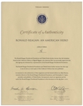 Ronald Reagan Scarce Signed Limited Edition of ''Ronald Reagan An American Hero'', Also Signed by Nancy Reagan -- One of Only 250 in the Exclusive Limited Edition